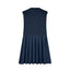 Pleated Round Neck Sleeveless Mini Dress - Korvel