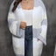 Plus Size Open Front Long Sleeve Cardigan - Korvel