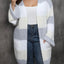Plus Size Open Front Long Sleeve Cardigan - Korvel