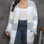 Plus Size Open Front Long Sleeve Cardigan - Korvel