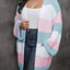 Plus Size Open Front Long Sleeve Cardigan - Korvel