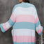 Plus Size Open Front Long Sleeve Cardigan - Korvel