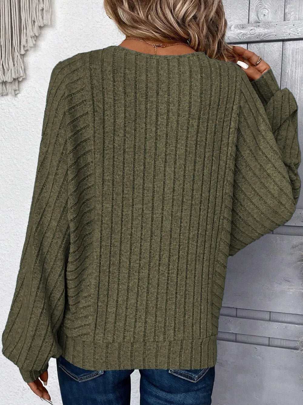 Plus Size Round Neck Batwing Sleeve T-Shirt - Korvel