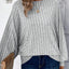 Plus Size Round Neck Batwing Sleeve T-Shirt - Korvel