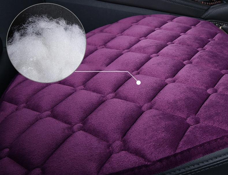 Fundas de Asiento de Coche de Felpa Premium - Juego Completo para Comodidad y Estilo