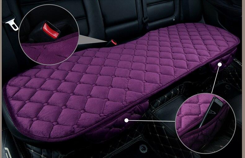 Fundas de Asiento de Coche de Felpa Premium - Juego Completo para Comodidad y Estilo