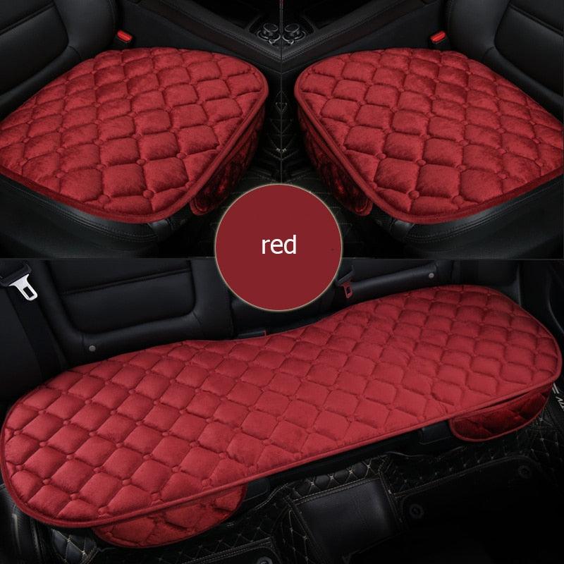 Fundas de Asiento de Coche de Felpa Premium - Juego Completo para Comodidad y Estilo