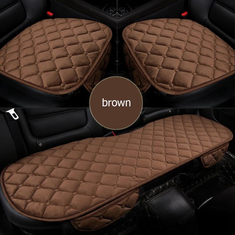 Fundas de Asiento de Coche de Felpa Premium - Juego Completo para Comodidad y Estilo