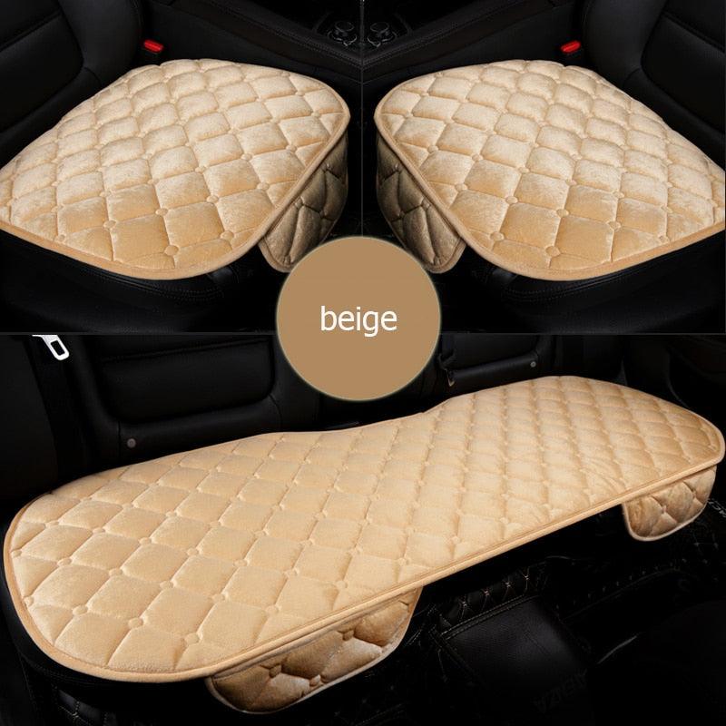 Fundas de Asiento de Coche de Felpa Premium - Juego Completo para Comodidad y Estilo
