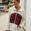 Plush Contrast Zip Up Coat - Korvel