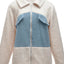 Plush Contrast Zip Up Coat - Korvel