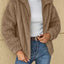 Plush Zip Up Long Sleeve Jacket