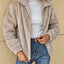 Plush Zip Up Long Sleeve Jacket