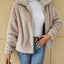 Plush Zip Up Long Sleeve Jacket
