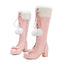 Premium Winter Fur High Boots for Chic Style