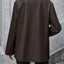 Pocketed Button Up Collared Neck Blazer - Korvel
