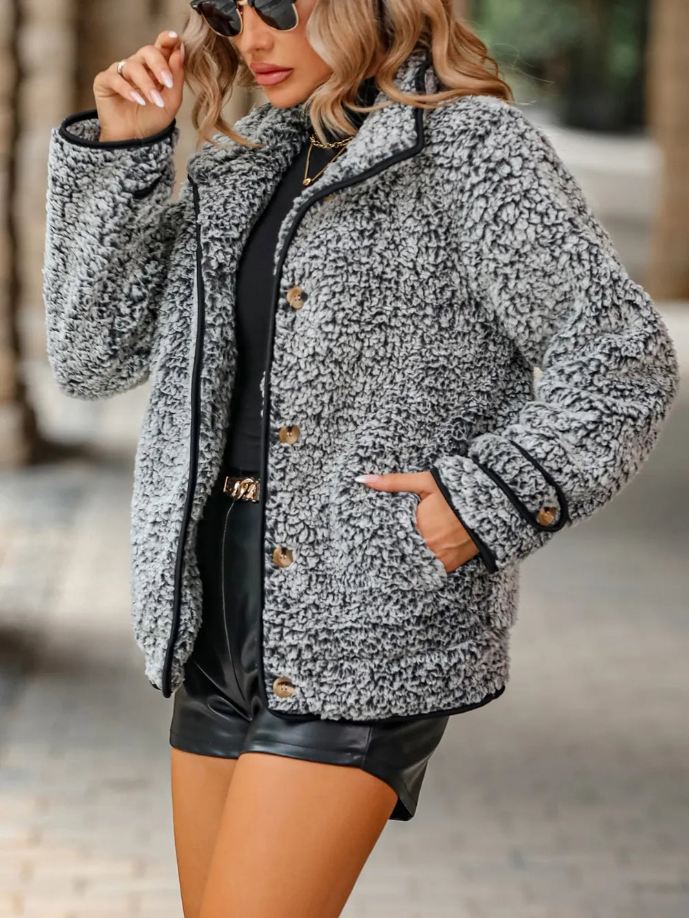 Pocketed Button Up Jacket - Korvel