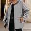 Pocketed Zip Up Hooded Jacket - Korvel