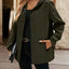 Pocketed Zip Up Hooded Jacket - Korvel