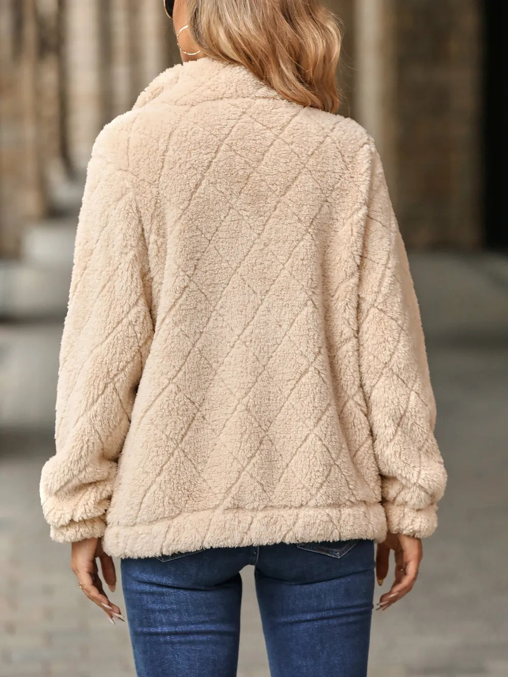 Pocketed Zip Up Jacket - Korvel