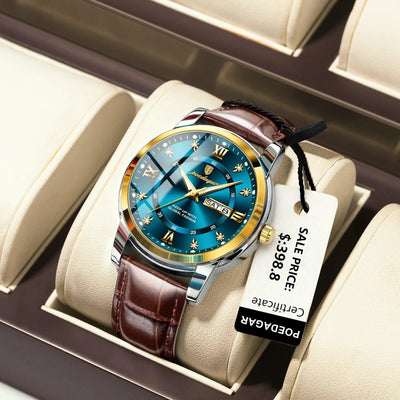POEDAGAR Luxury Men's Quartz Watch - Waterproof & Luminous