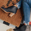 Point Toe Chunky Heeled Ankle Boots - Korvel