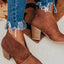 Point Toe Chunky Heeled Ankle Boots - Korvel