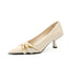 Elegant Point Toe Low Heel Pumps