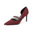 Point Toe Rhinestone High Heel Pumps - Korvel