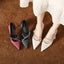 Point Toe Rhinestone High Heel Pumps - Korvel