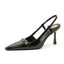 Point Toe Slingback Pumps - Korvel