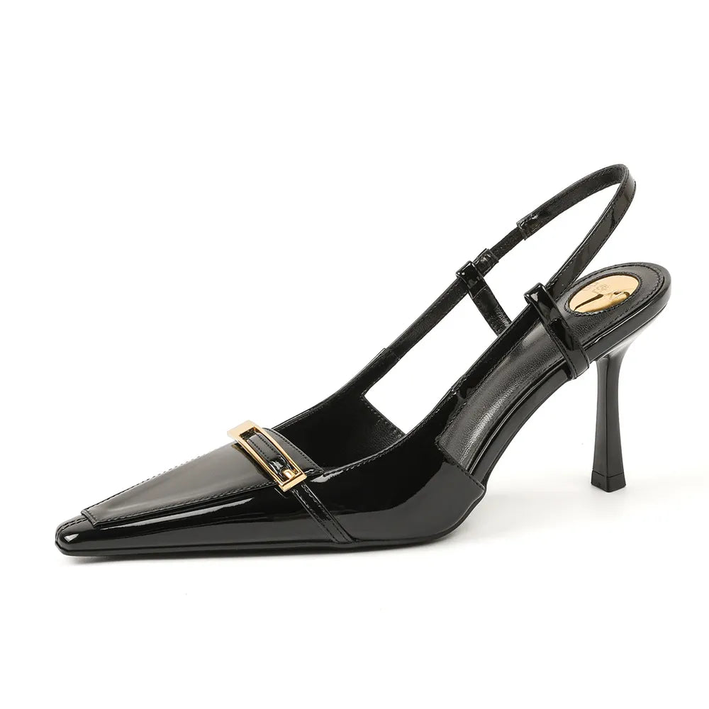 Point Toe Slingback Pumps - Korvel