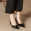 Elegant Pointed Toe Slingback Pumps