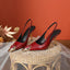 Pointed Toe Stiletto Slingback Pumps