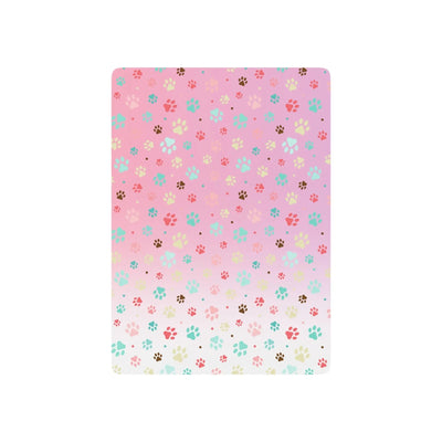 Custom Pet Paw Print Poker Playing Cards for Game Nights - Korvel