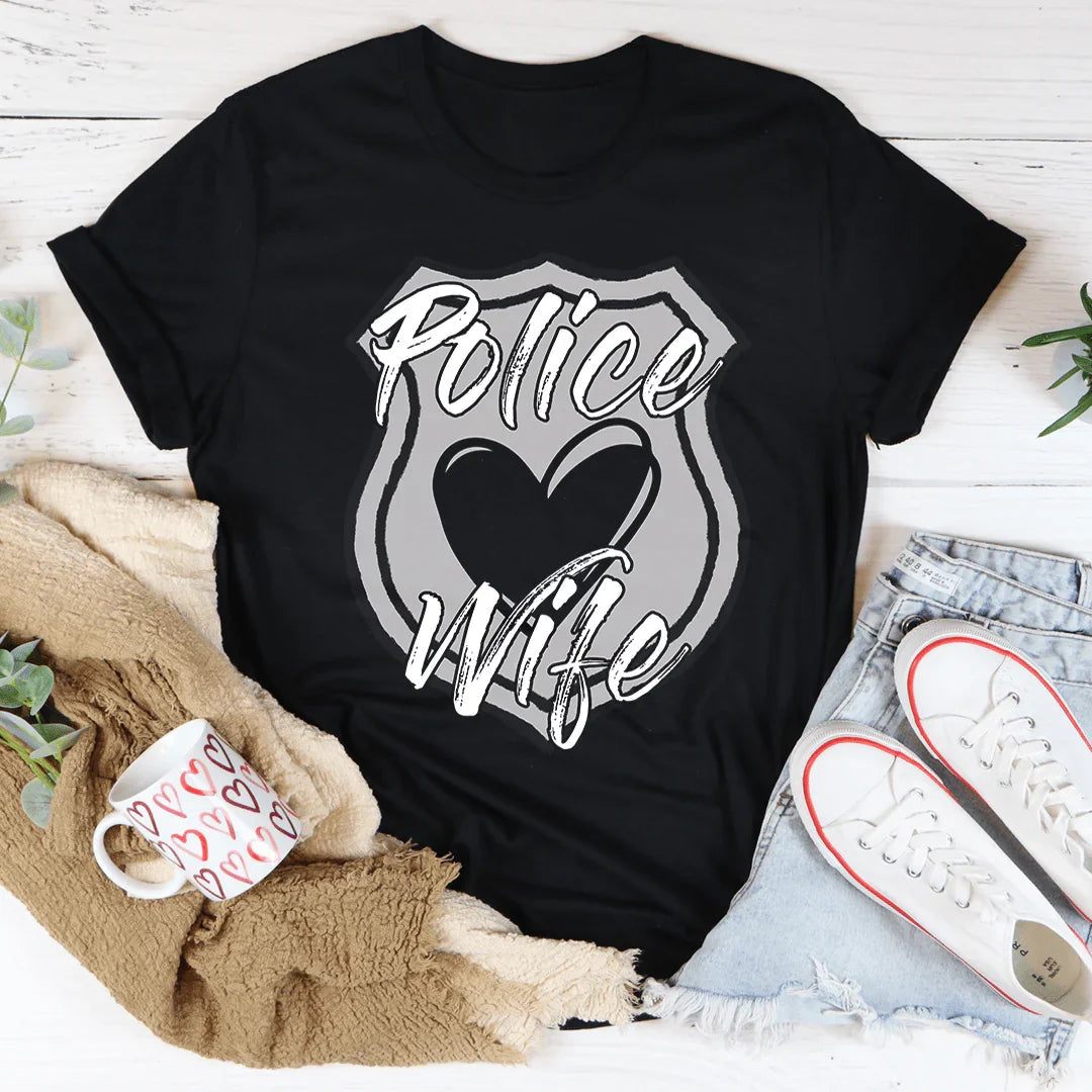 Police Wife Tee - Soft & Stylish