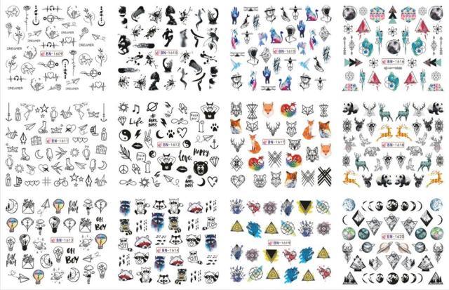 Pop Art Nail Stickers - Creative Comic Designs for Manicures