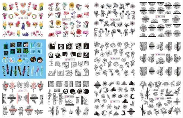 Pop Art Nail Stickers - Creative Comic Designs for Manicures