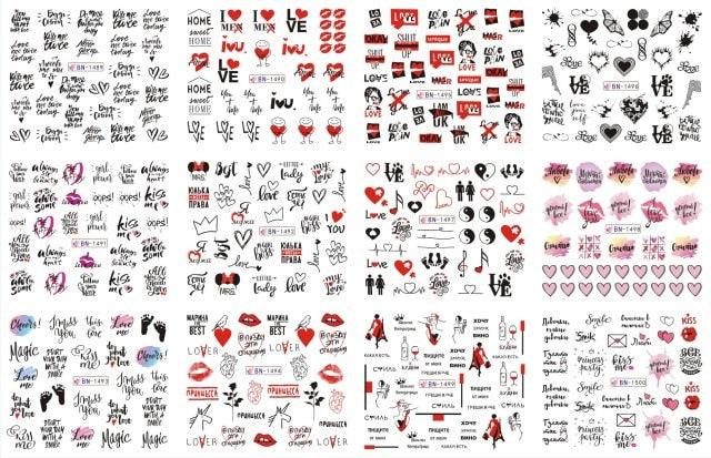 Pop Art Nail Stickers - Creative Comic Designs for Manicures