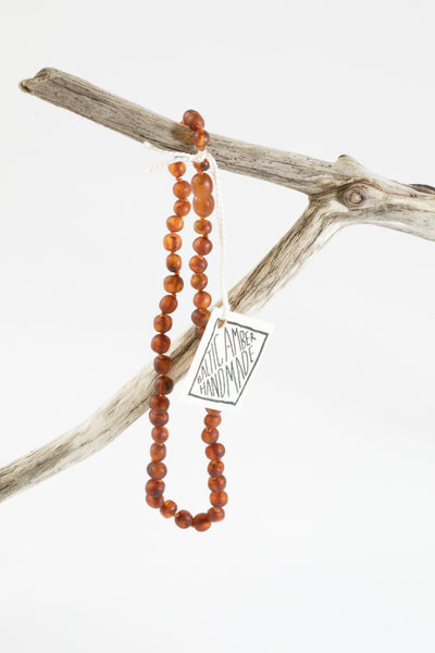Raw Cognac Baltic Amber || Necklace - Korvel