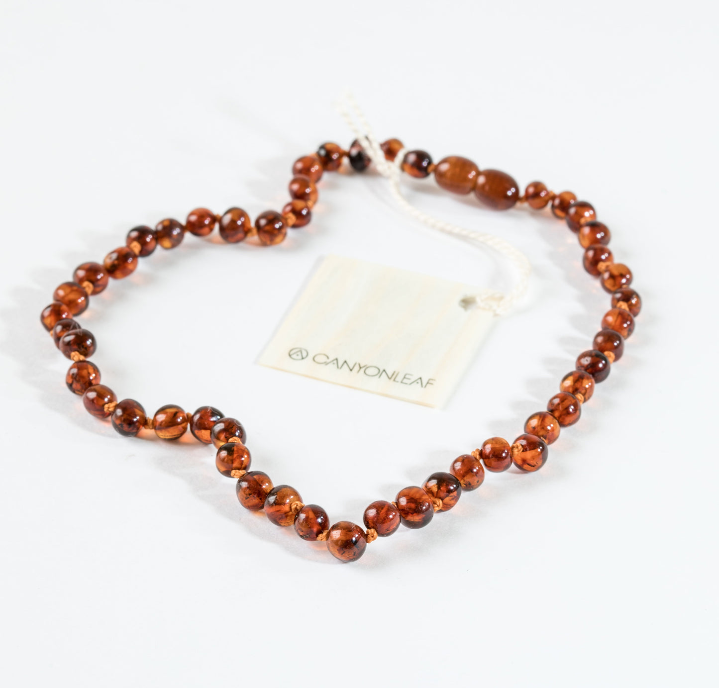 Polished Cognac Baltic Amber || Necklace - Korvel