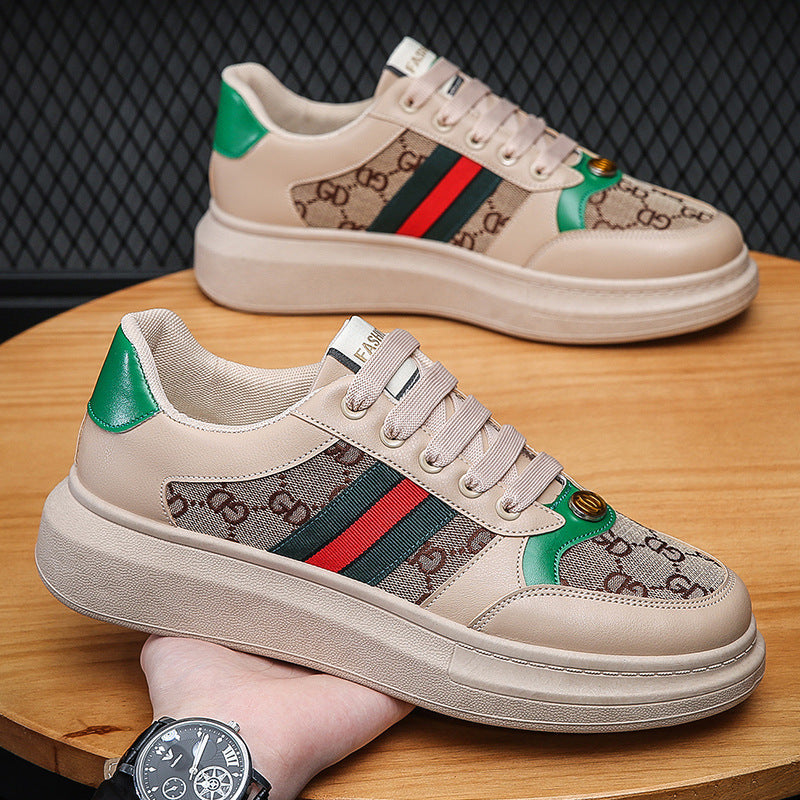 Popular casual shoes summer breathable canvas shoes McQueen shoes trendy men's shoes - Korvel