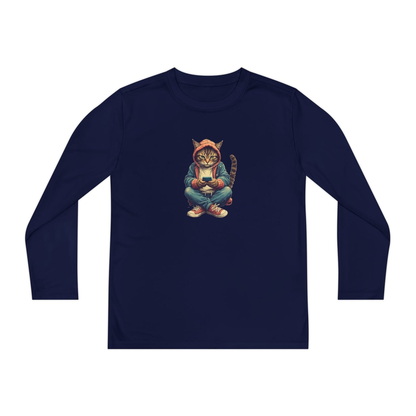 T-shirt à manches longues pour jeunes amoureux des chats