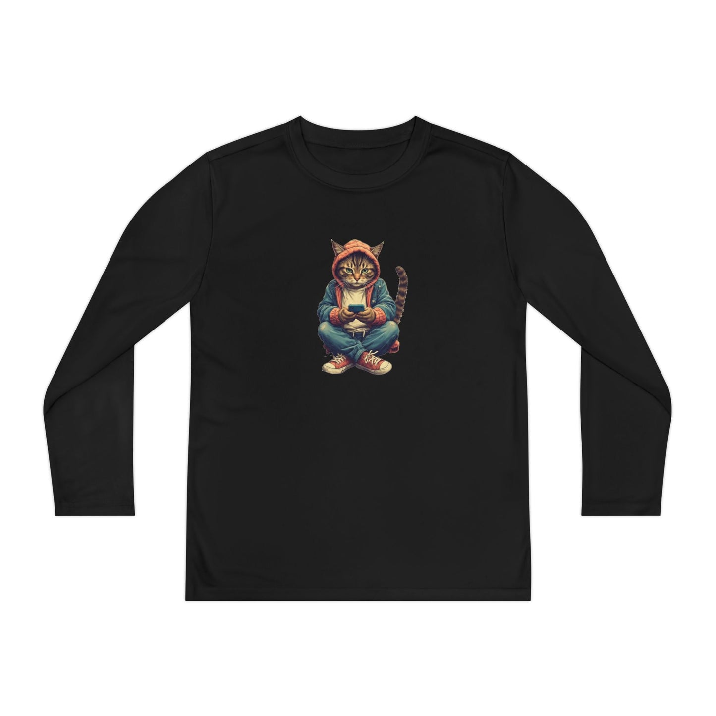 T-shirt à manches longues pour jeunes amoureux des chats