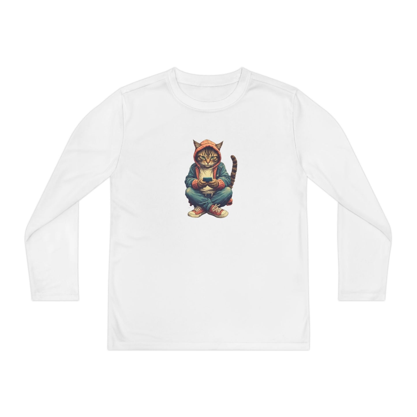 T-shirt à manches longues pour jeunes amoureux des chats