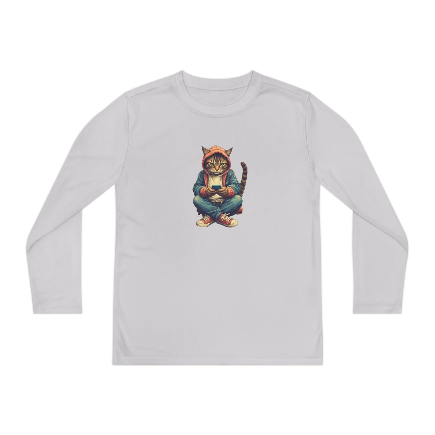 T-shirt à manches longues pour jeunes amoureux des chats