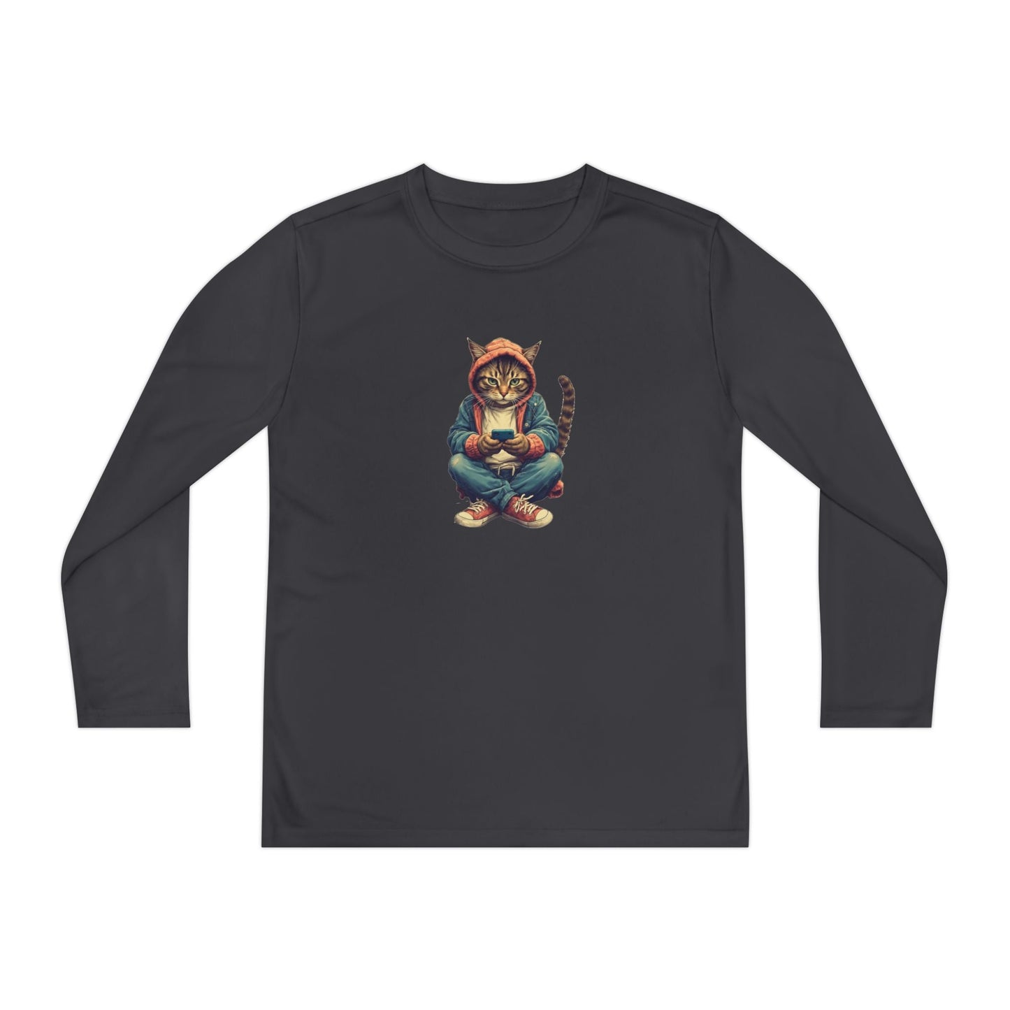T-shirt à manches longues pour jeunes amoureux des chats