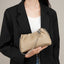Popular chain women high end cloud pleated bag women bag cowhide shoulder crossbody bag gold ball chain - Korvel