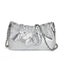 Popular chain women high end cloud pleated bag women bag cowhide shoulder crossbody bag gold ball chain - Korvel