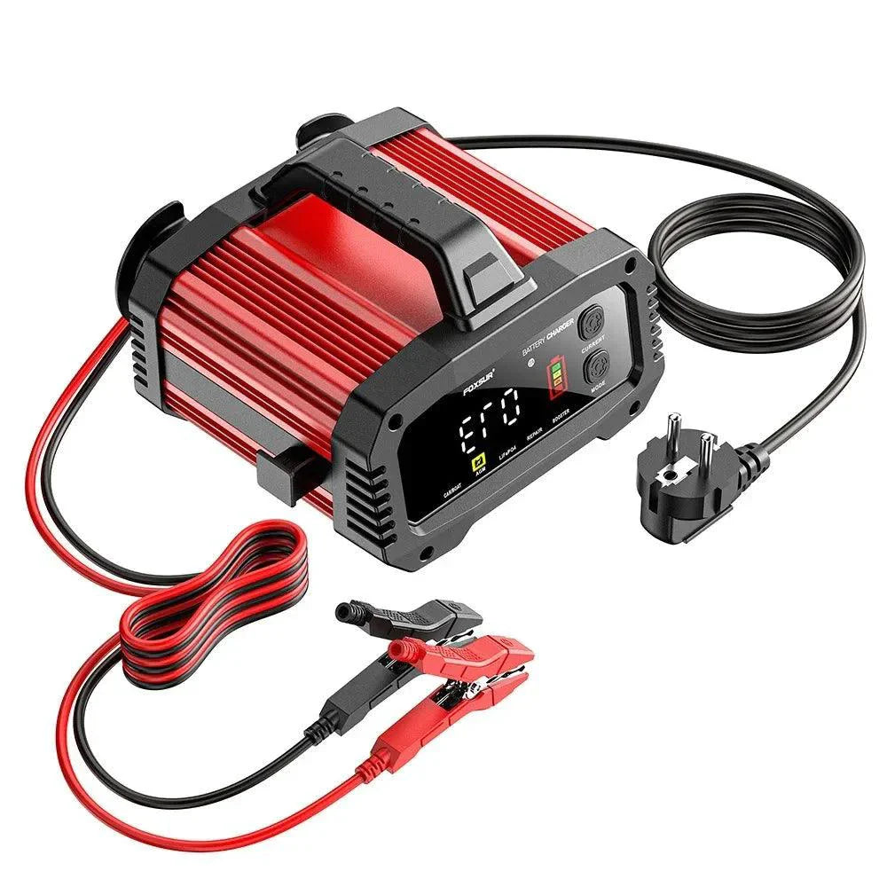 Chargeur de batterie de voiture intelligent portable - 25A/15A pour batteries 12V-24V
